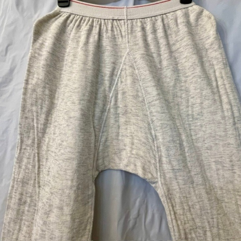 Vtg 50s Duofold 622 2-Layer Wool Thermal Long Johns Gray Sz 38 Mohawk NY USA - Picture 5 of 6